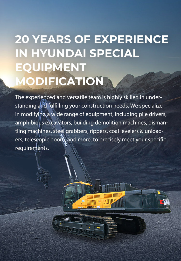 20 years of experience in hyundai special equipment modification
