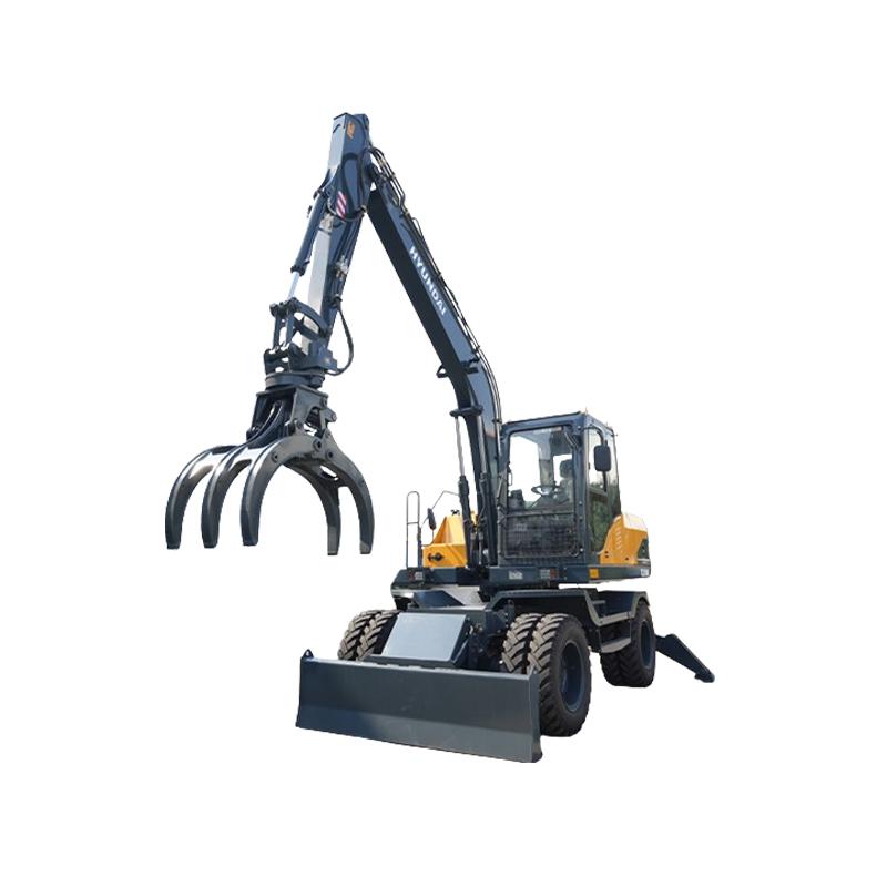 berbagai alat pada ekskavator roda