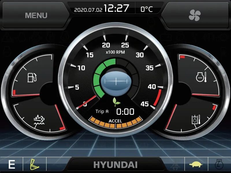 Cummins B7 Six-Cylinder Diesel Engine of the Hyundai HW155