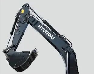 Long Undercarriage with Five Support Rollers of the Hyundai HX380VL