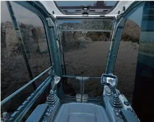 360-Degree Open View from the Hyundai HX380VL Cab